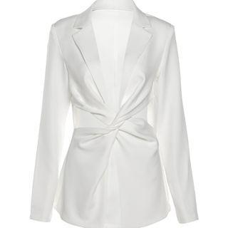 Cutout Twist-front Jacket