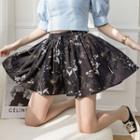 Plus Size Chiffon A-line Skirt