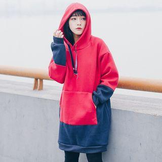 Two-tone Hoodie Dress