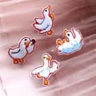 Duck Embroidered Applique Brooch (various Designs)