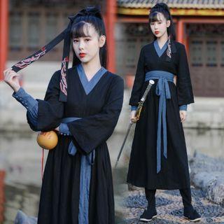 Plain Hanfu Dress / Belt / Head Band