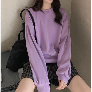 Long-sleeve Plain Sweatshirt / Hoodie