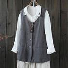 Linen Cotton Vest