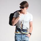 Short-sleeve Building Printed T-shirt