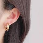 Alloy Cuff Hoop Earring 1 Pair - Clip On Earring - Gold - One Size