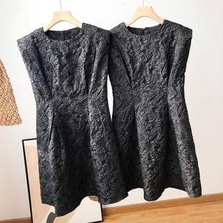 Sleeveless Textured Mini Dress