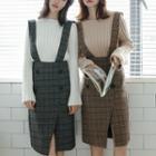 Rib Knit Crew-neck Sweater