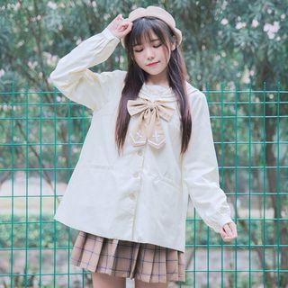 Sailor Collar Long-sleeve Shirt