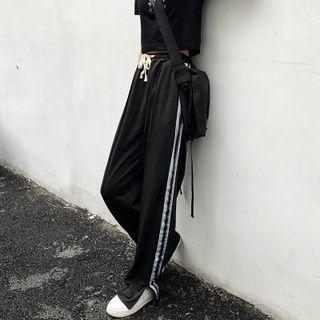 Color Block Panel Zip Sweatpants