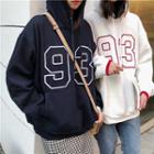 Embroidered Loose-fit Hooded Sweatshirt