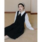 Set: Midi Overall Dress + Shirt