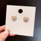 Heart Ear Stud E1619 - Gold - One Size