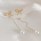 Butterfly Drop Earring 1 Pair - E3076 - Gold - One Size