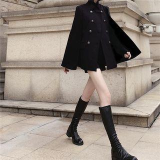 Woolen Poncho Black - One Size