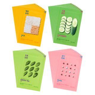 Holika Holika - Pure Essence Mask Sheet Set 10 Pcs - 4 Types Pearl