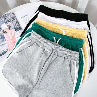 Color Block Trim Sweat Shorts