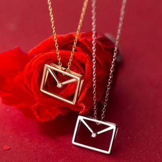 Cut-out Envelope Necklace