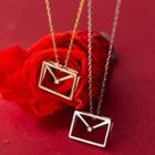 Cut-out Envelope Necklace