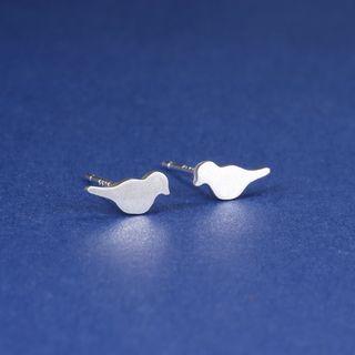 Sterling Silver Pigeon Studs