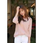 3/4-sleeve Linen Blend Shirt