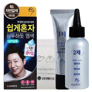 Elastine - Gel Type Self Hair Color For Premature Gray Hair (#4g Natural Brown)