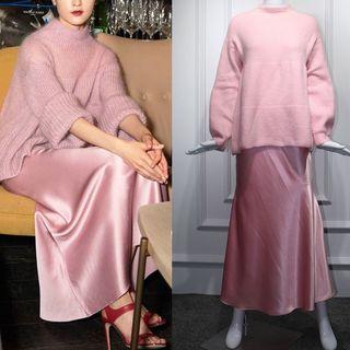 Loose-fit Knit Top / Maxi Skirt