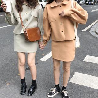 Set: Pocket Jacket + A-line Skirt