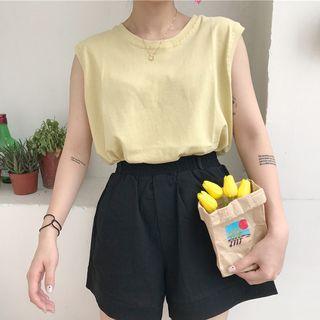 Plain Loose-fit Tank Top