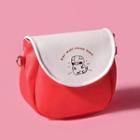 Pig Print Crossbody Bag Red - One Size