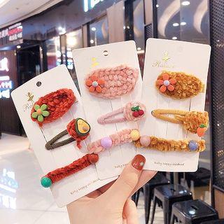 Set: Flower / Fruit / Bead Hair Clip