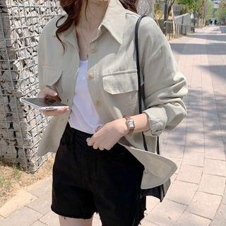 Flap-pocket Dip-back Jacket