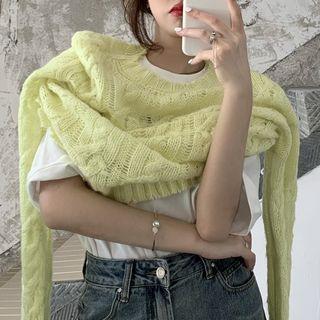 Sheer Cable Knit Sweater