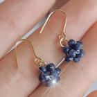 Faux Crystal Dangle Earring 1 Pair - 1940 - Blue - One Size