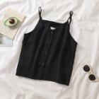 Buttoned Camisole Top + Plain Shorts