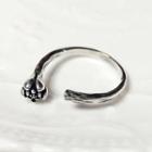 Flower Sterling Silver Open Ring Ring - Silver - One Size