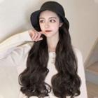 Wavy Hair Extension With Bucket Hat