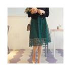 Overlay-lace A-line Skirt