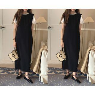 Sleeveless Silky Maxi Dress