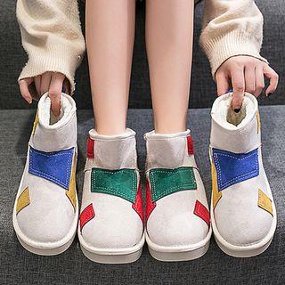 Colour Block Snow Boots