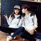 Couple Matching Letter Hooded Jacket