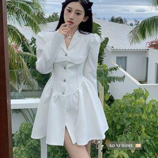 Mini A-line Corset Blazer Dress
