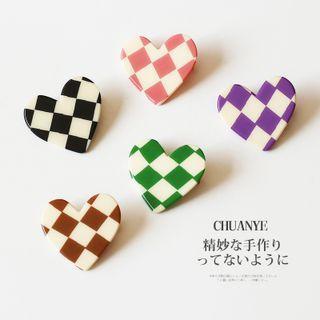 Heart Checker Hair Clip
