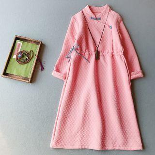 Quilted A-line Shirtdress