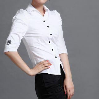 Bow Long-sleeve Blouse