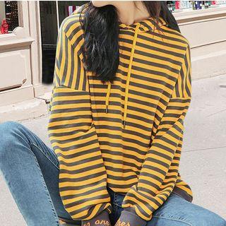 Striped Letter Hoodie