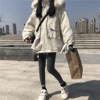 Hood Padded Jacket Jacket - White - One Size