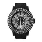 Stainless Steel Water Resistant Strap Watch Black - One Size