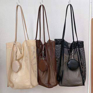 Set: Mesh Tote Bag + Coin Purse