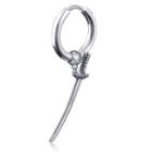 Sword Drop Earring 1 Pc - Silver - One Size