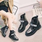 Platform Strapped Ankle Boots